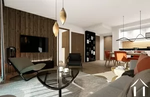 Great 2 bedroom+cabin apartment at the top floor of a new residence chamonix-mont-blanc Ref # C4915 - B402 